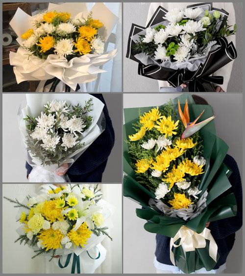 广东揭阳市惠来县靖海镇城东社区白事花束代送